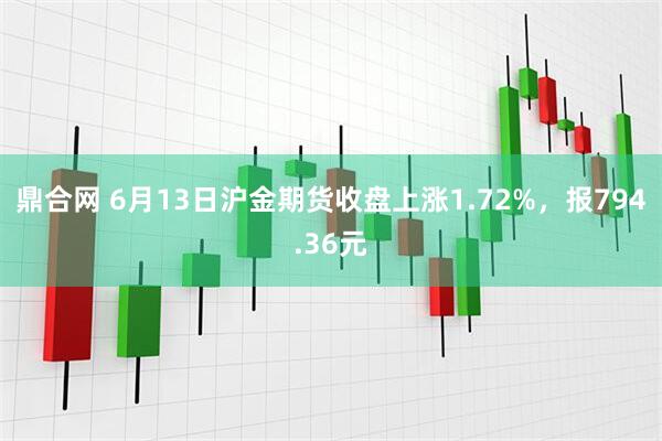 鼎合网 6月13日沪金期货收盘上涨1.72%，报794.36元