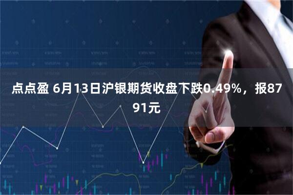 点点盈 6月13日沪银期货收盘下跌0.49%，报8791元