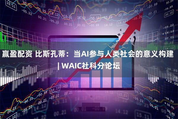 赢盈配资 比斯孔蒂：当AI参与人类社会的意义构建 | WAIC社科分论坛