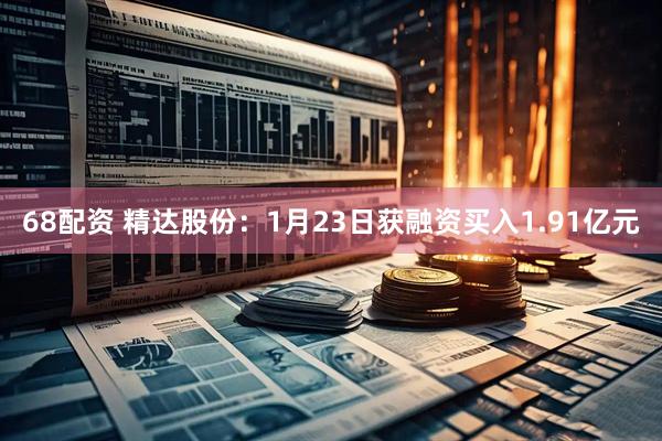 68配资 精达股份：1月23日获融资买入1.91亿元